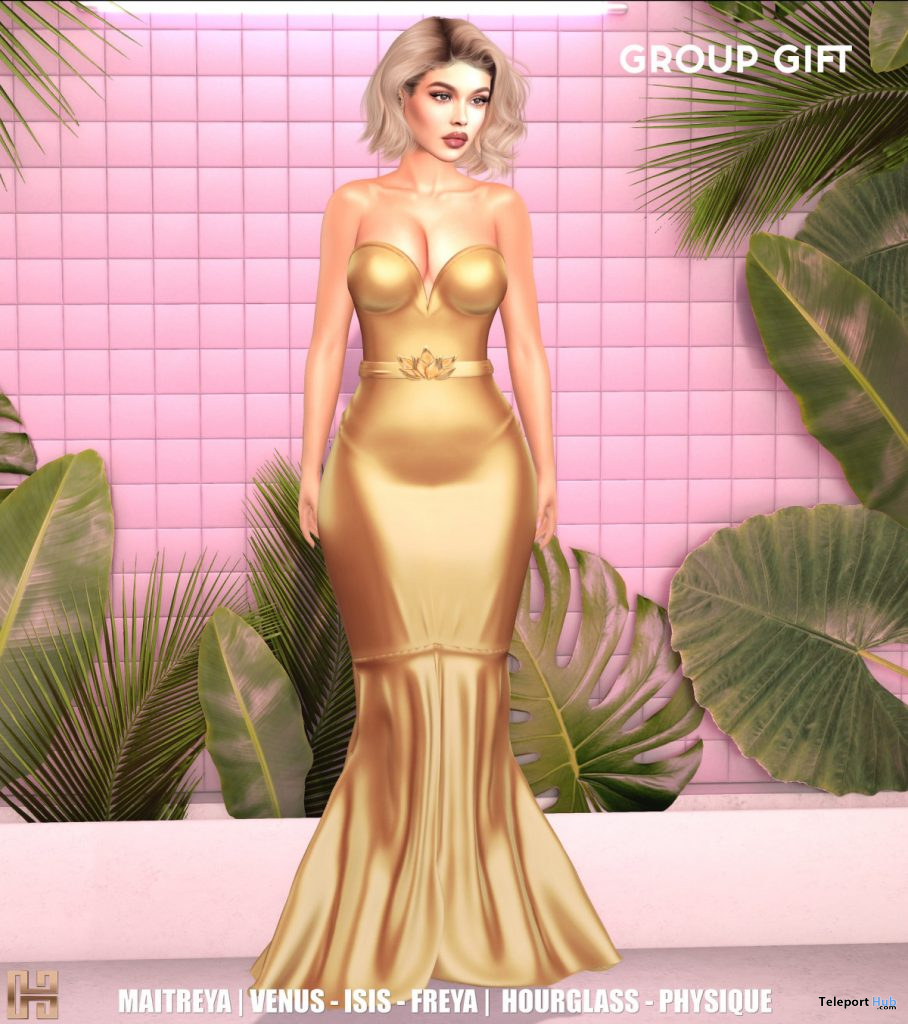 Magnolia Gown May 2020 Group Gift by Hilly Haalan - Teleport Hub - teleporthub.com