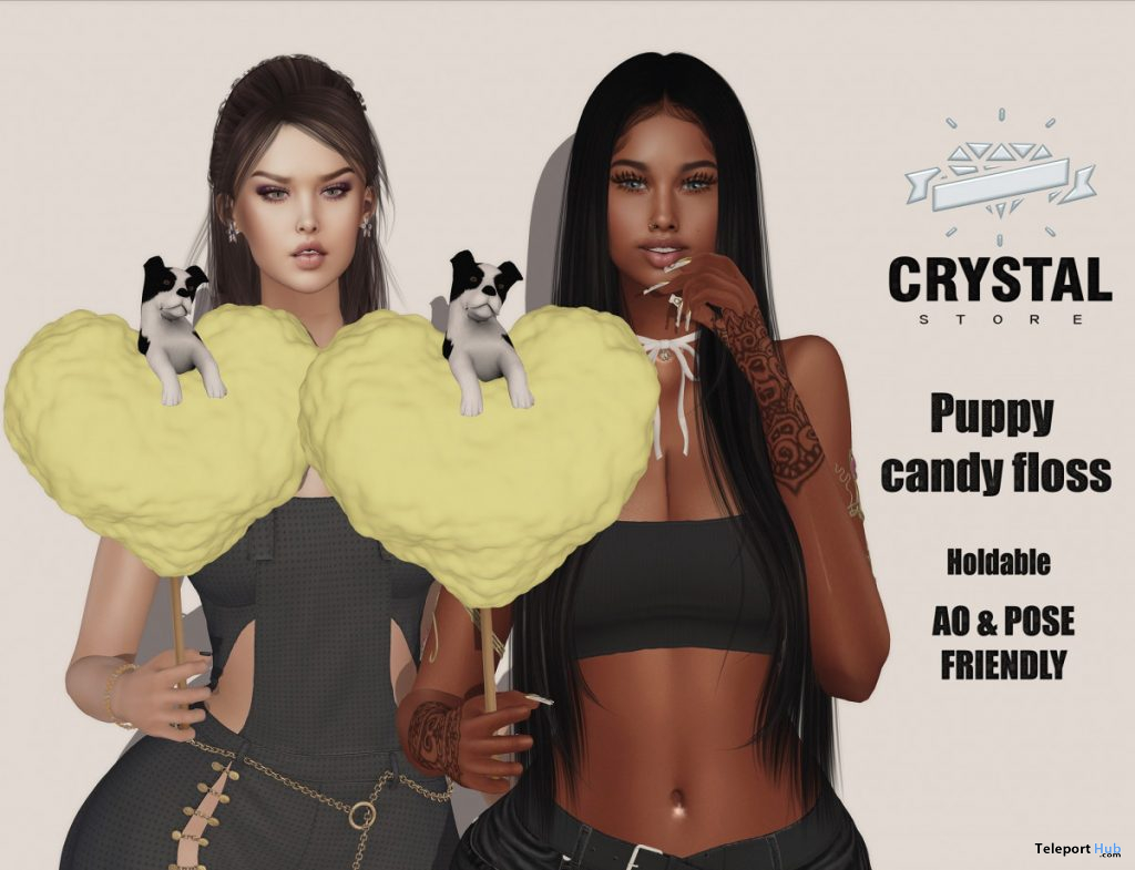 Puppy Candy Floss April 2020 Group Gift by CRYSTAL - Teleport Hub - teleporthub.com