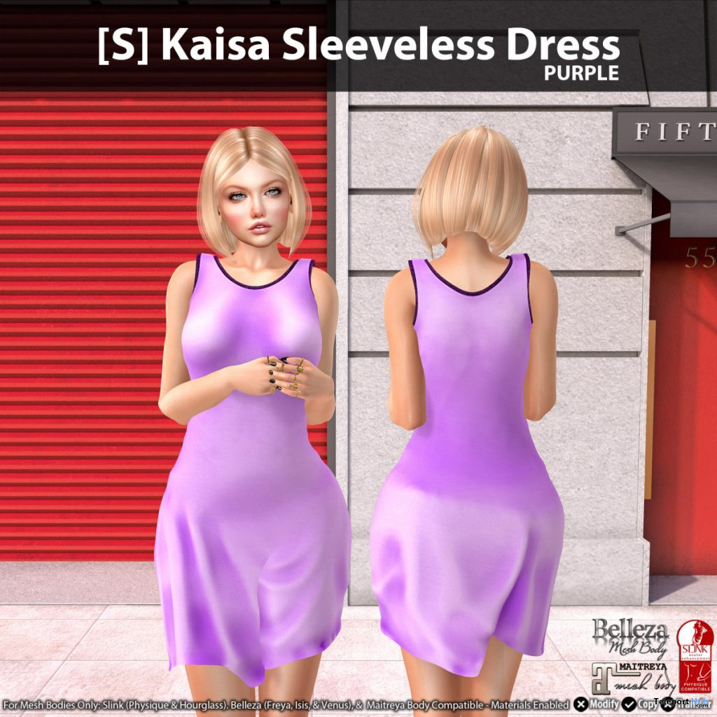 New Release: [S] Kaisa Sleeveless Dress by [satus Inc] - Teleport Hub - teleporthub.com