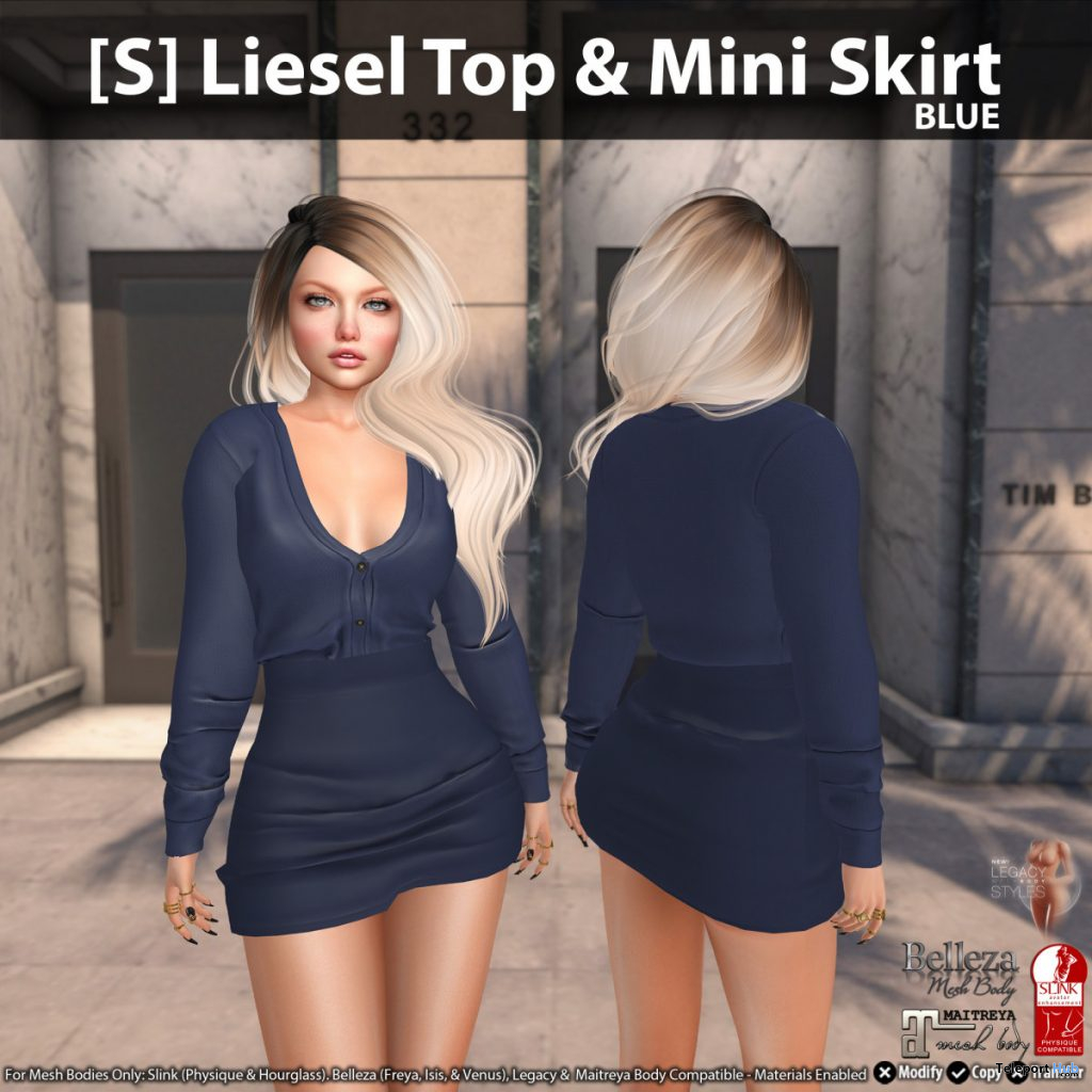 New Release: [S] Liesel Top & Mini Skirt by [satus Inc] - Teleport Hub - teleporthub.com