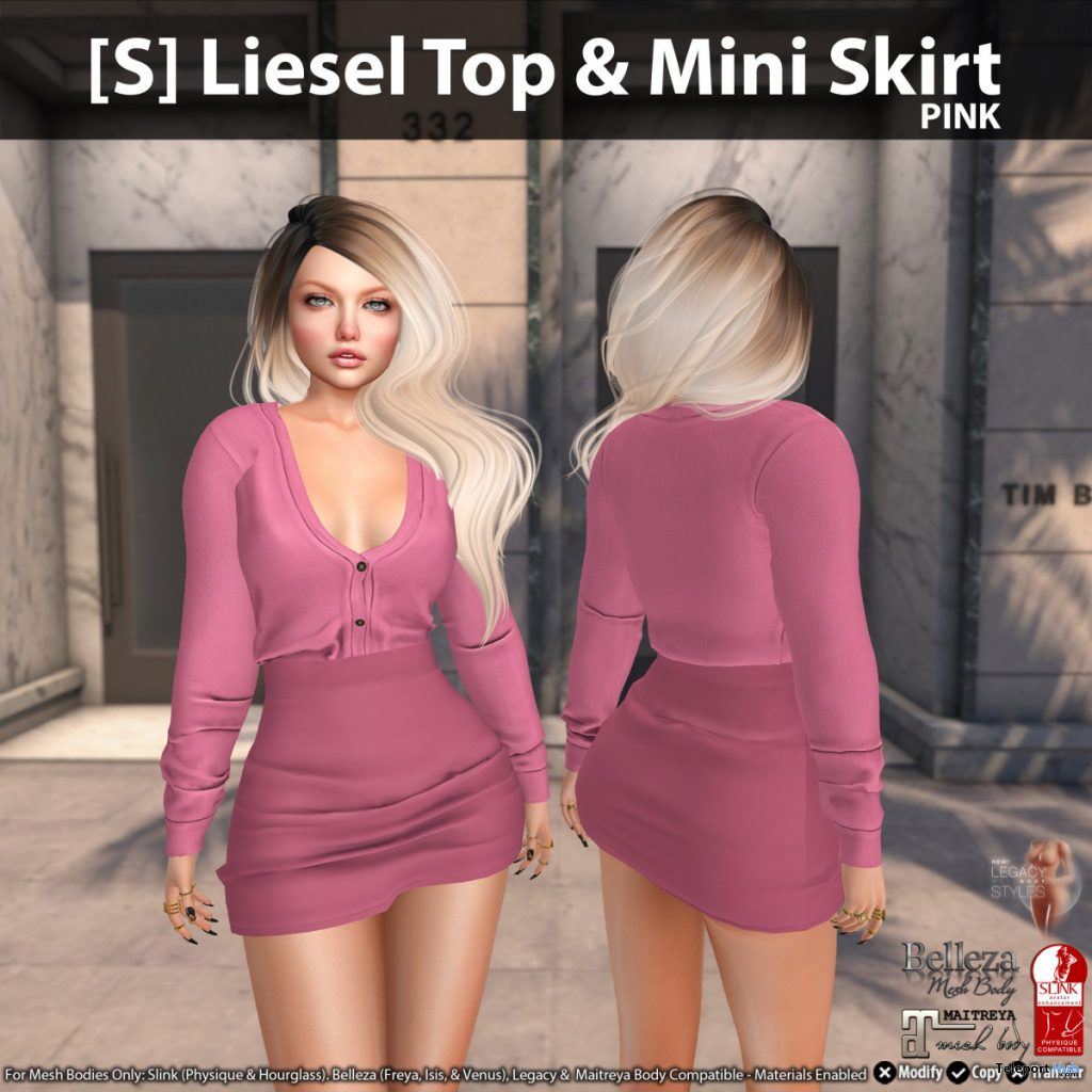 New Release: [S] Liesel Top & Mini Skirt by [satus Inc] - Teleport Hub - teleporthub.com