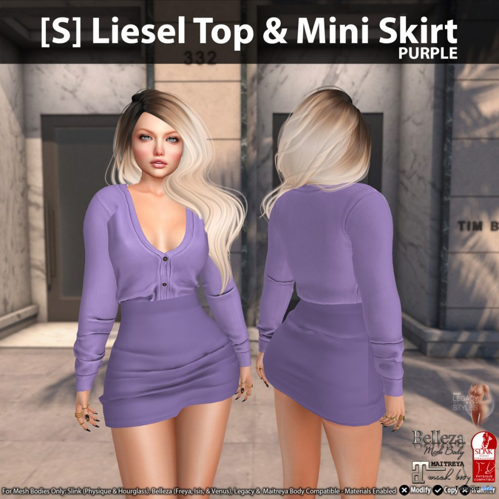 New Release: [S] Liesel Top & Mini Skirt by [satus Inc] - Teleport Hub - teleporthub.com