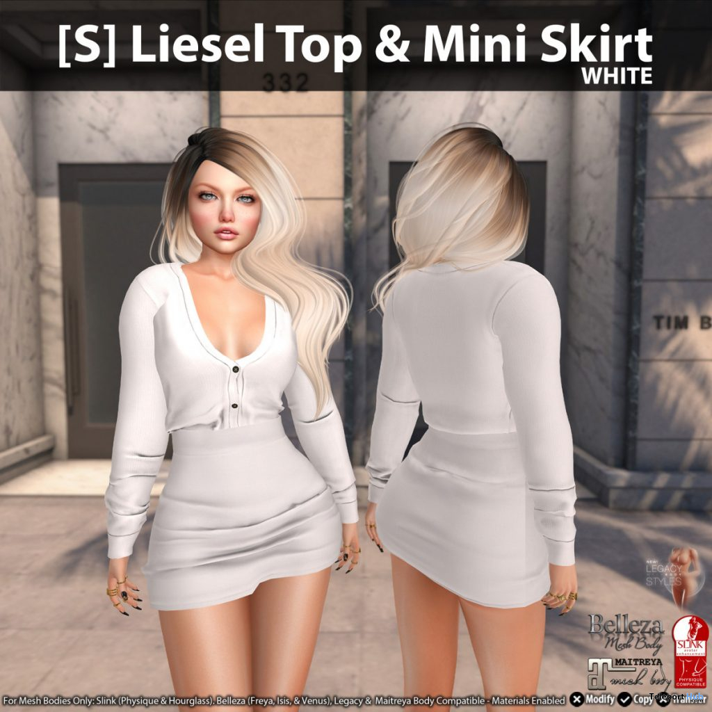 New Release: [S] Liesel Top & Mini Skirt by [satus Inc] - Teleport Hub - teleporthub.com