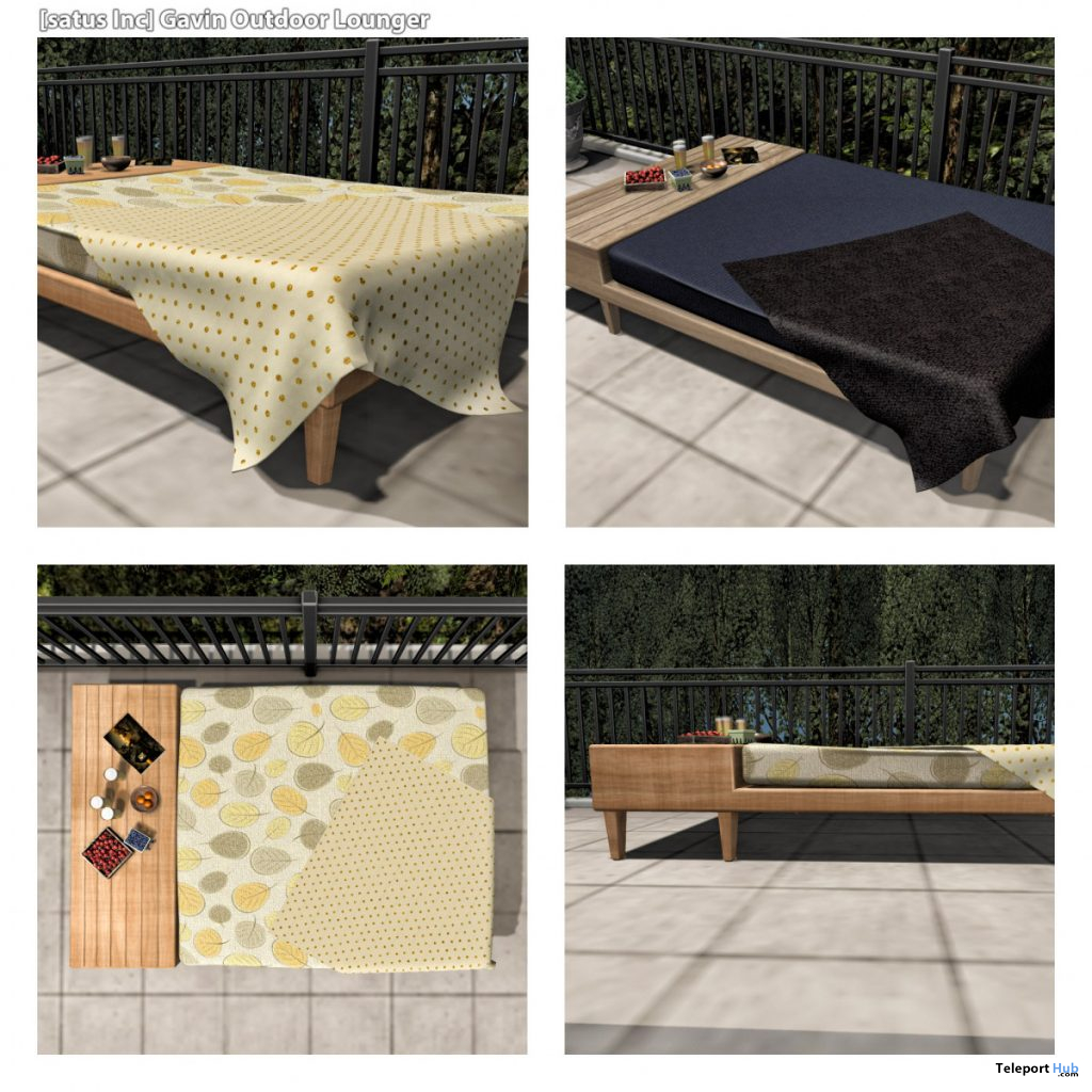 New Release: Gavin Outdoor Lounger by [satus Inc] - Teleport Hub - teleporthub.com