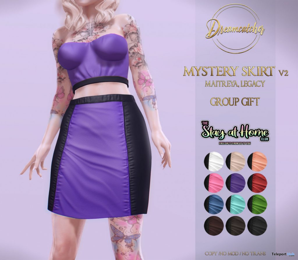 Mystery Skirt V2 Fatpack May 2020 Gift by Dreamcatcher - Teleport Hub - teleporthub.com