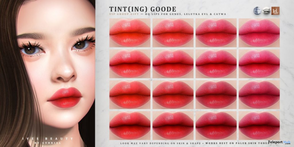 Tint(ing) Goode Lips May 2020 Group Gift by IVES - Teleport Hub - teleporthub.com