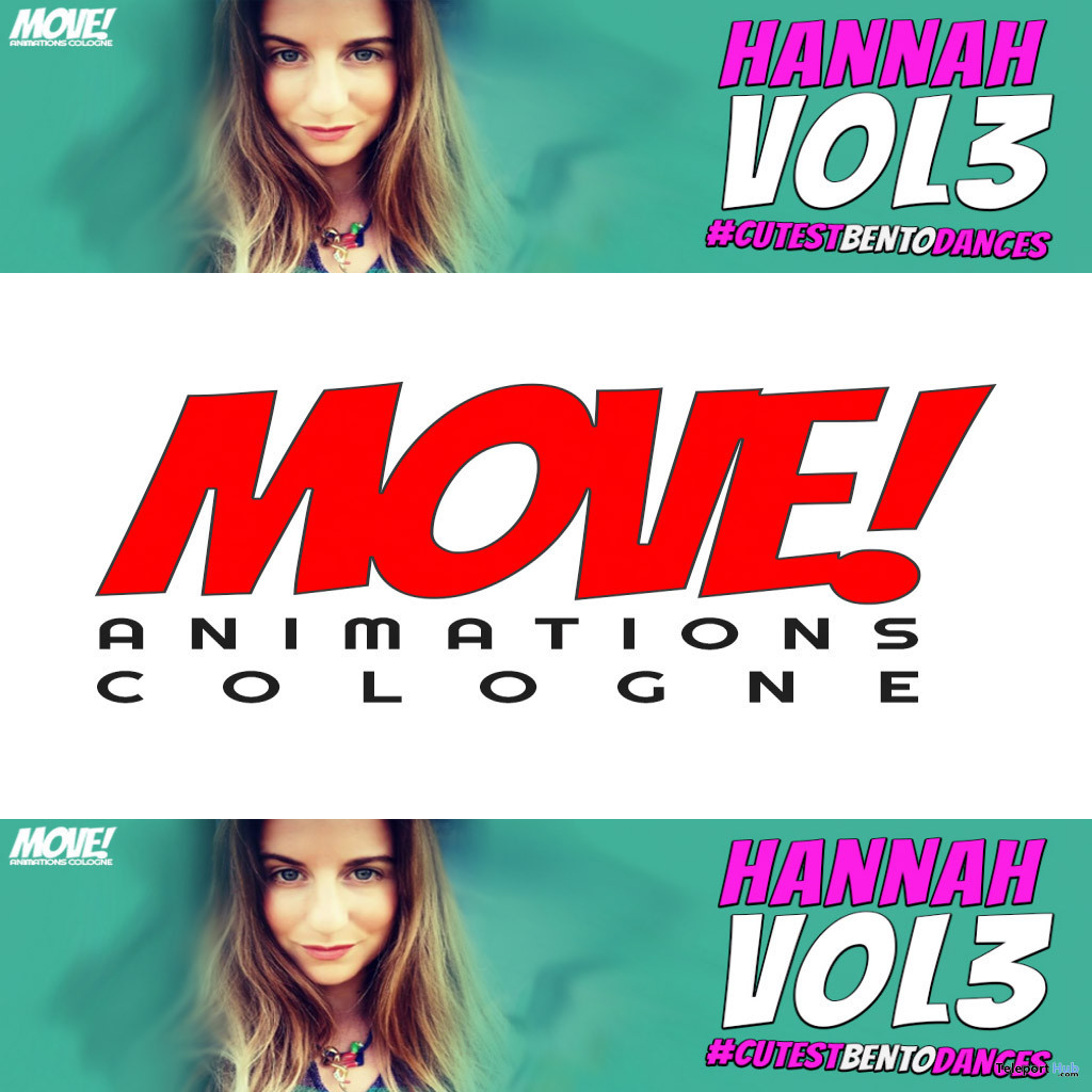 New Release: Hannah Vol 3 Bento Dance Pack by MOVE! Animations Cologne - Teleport Hub - teleporthub.com