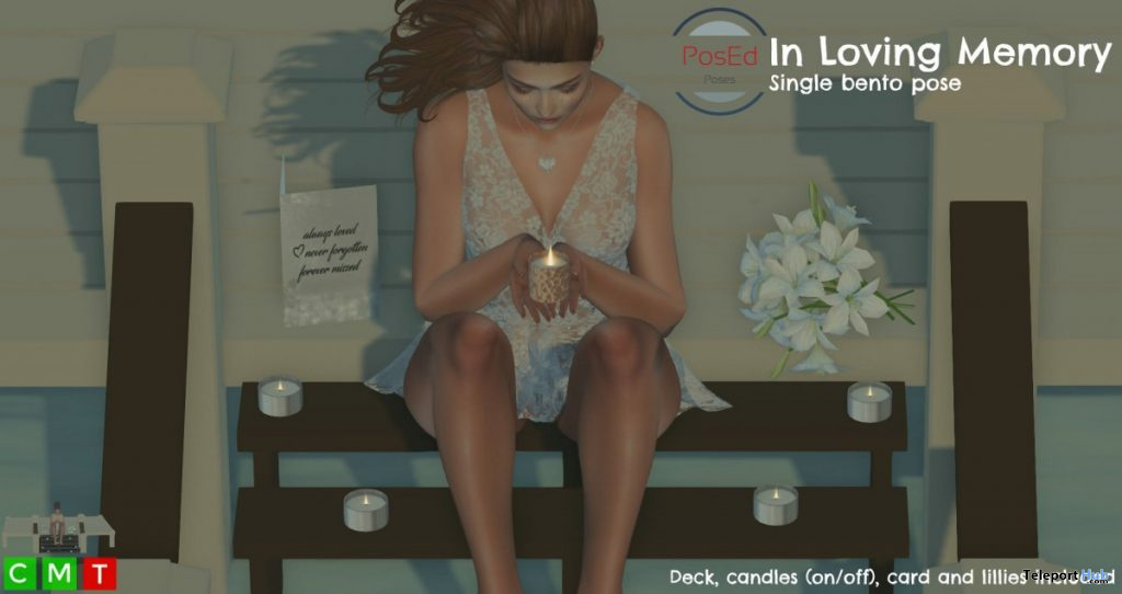 In Loving Memory Single Female Pose June 2020 Subscriber Gift by PosEd Poses - Teleport Hub - teleporthub.com