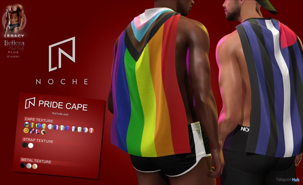 Pride Cape June 2020 Group Gift by Noche - Teleport Hub - teleporthub.com