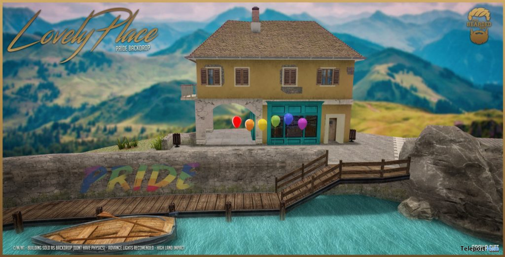 Lovely Palce Pride Backdrop June 2020 Group Gift by The Bearded Guy - Teleport Hub - teleporthub.com