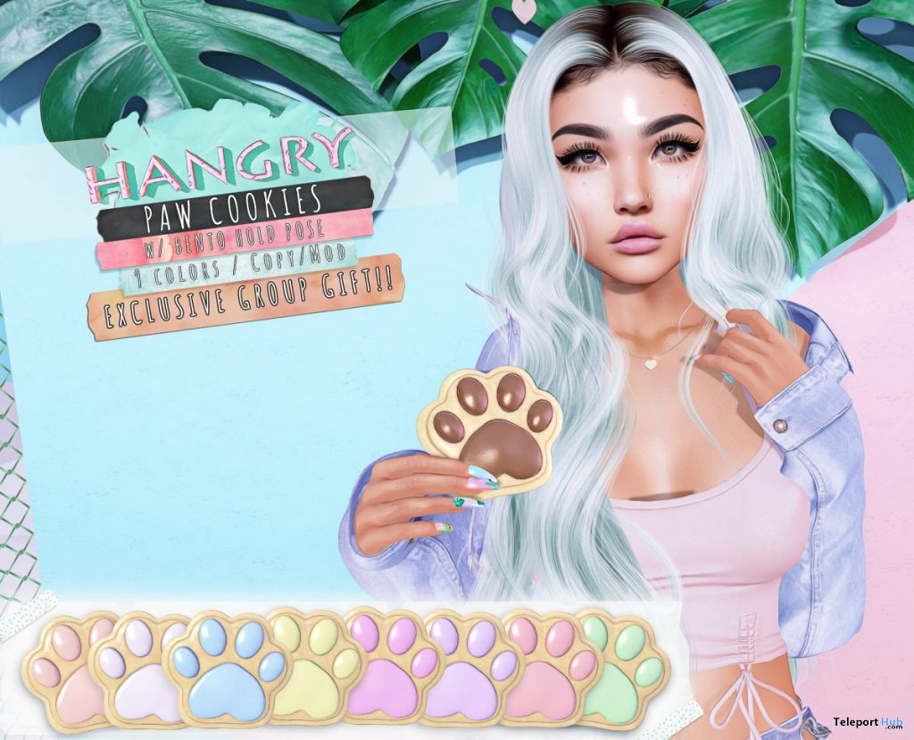 Paw Cookies June 2020 Group Gift by Hangry - Teleport Hub - teleporthub.com