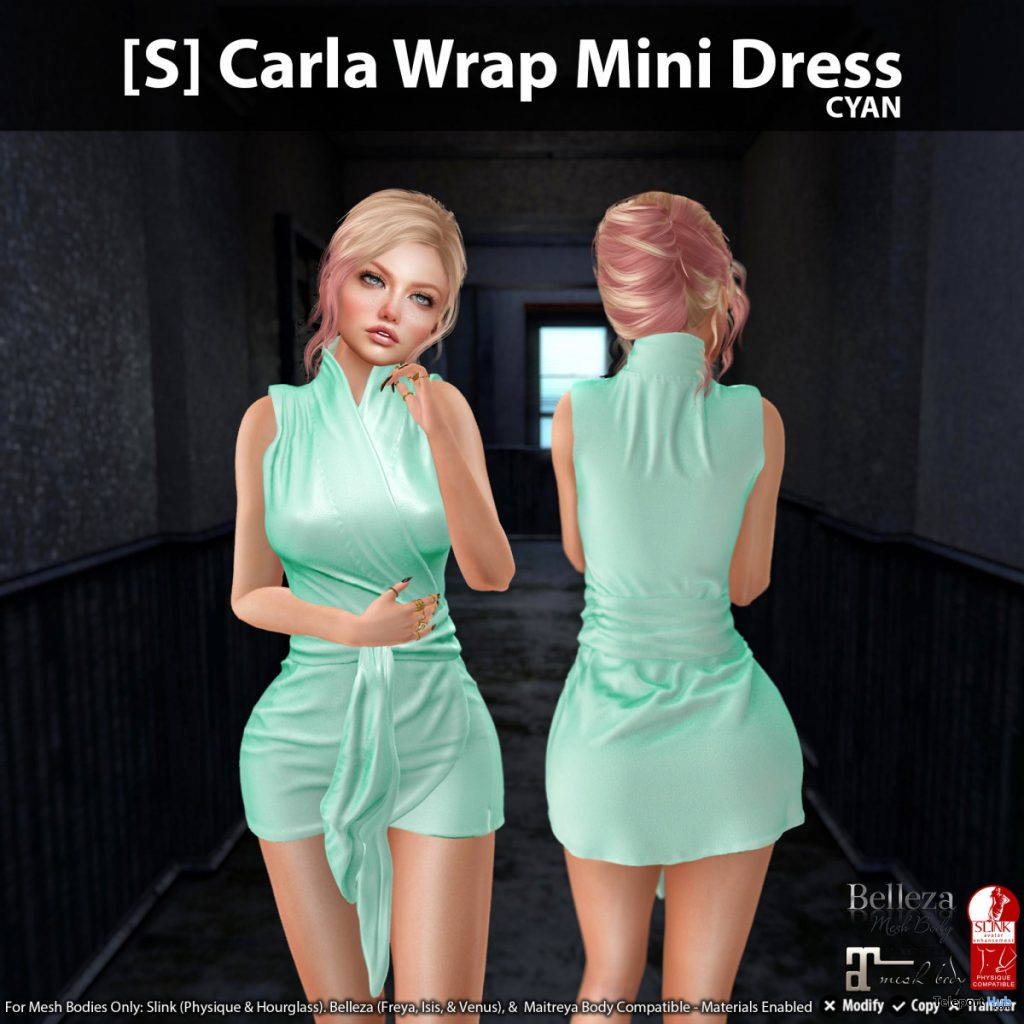 New Release: [S] Carla Wrap Mini Dress by [satus Inc] - Teleport Hub - teleporthub.com