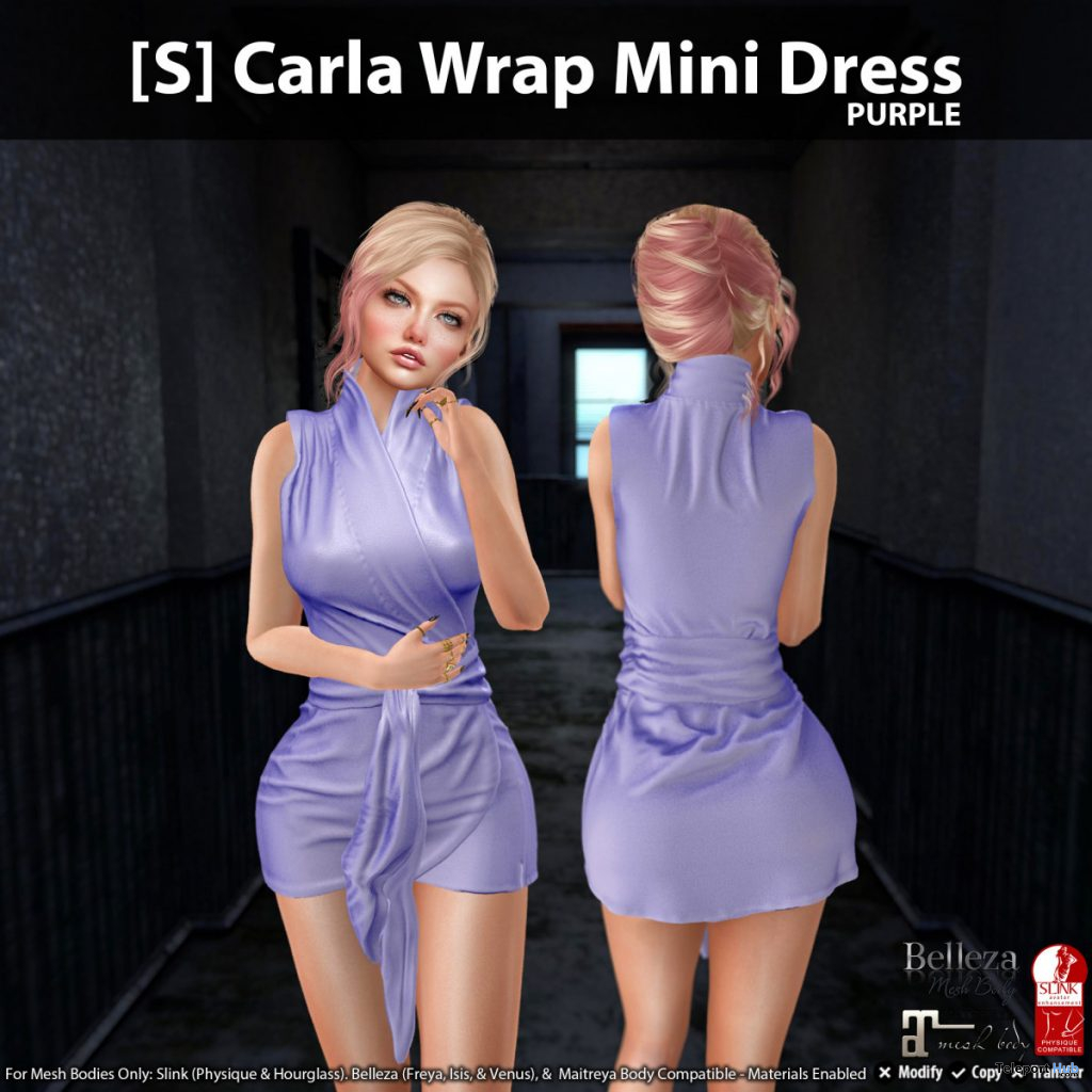 New Release: [S] Carla Wrap Mini Dress by [satus Inc] - Teleport Hub - teleporthub.com