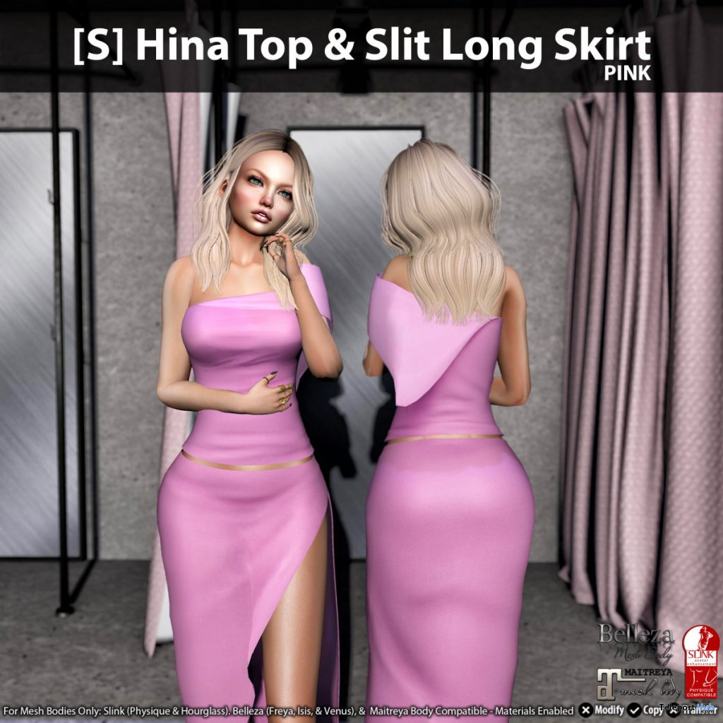New Release: [S] Hina Top & Slit Long Skirt by [satus Inc] - Teleport Hub - teleporthub.com