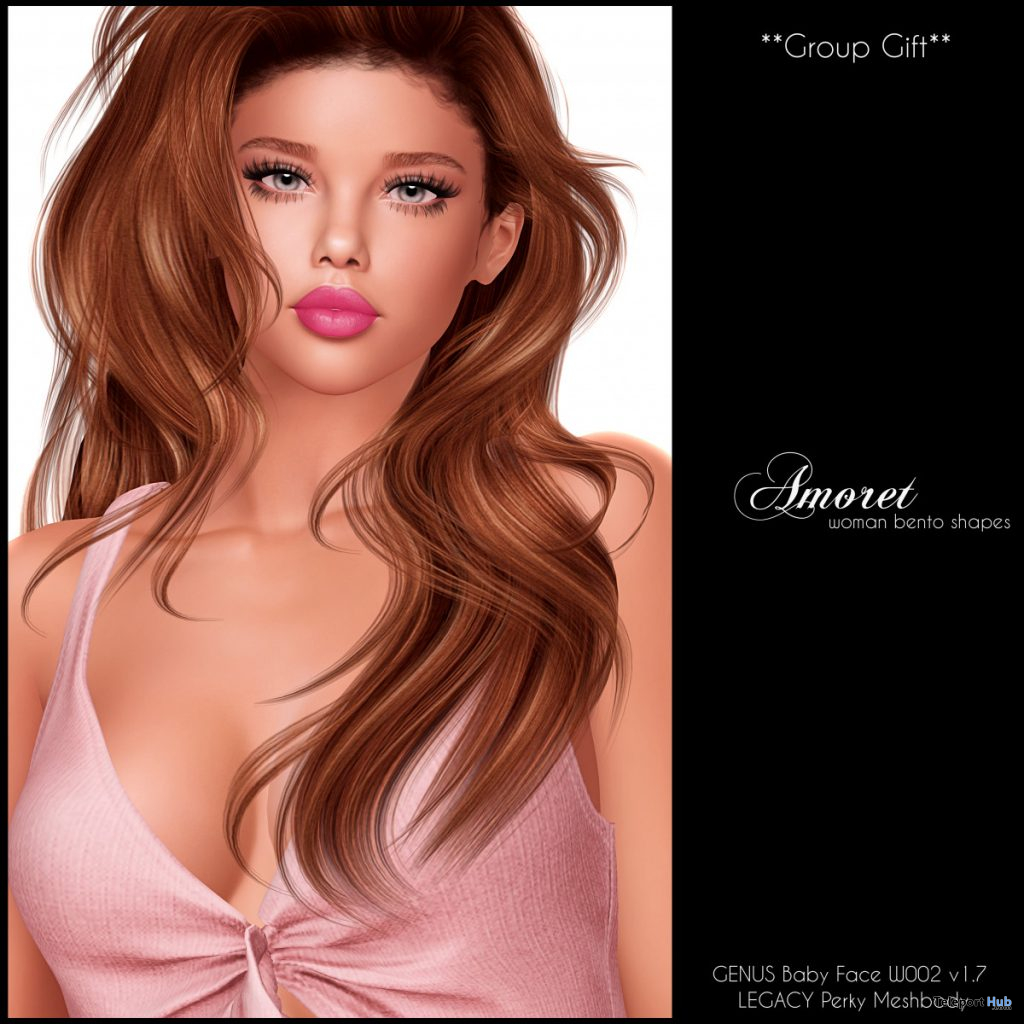  Amoret Shape For Genus BF W002 & Legacy Perky July 2020 Group Gift by [woman] Bento Shapes - Teleport Hub - teleporthub.com
