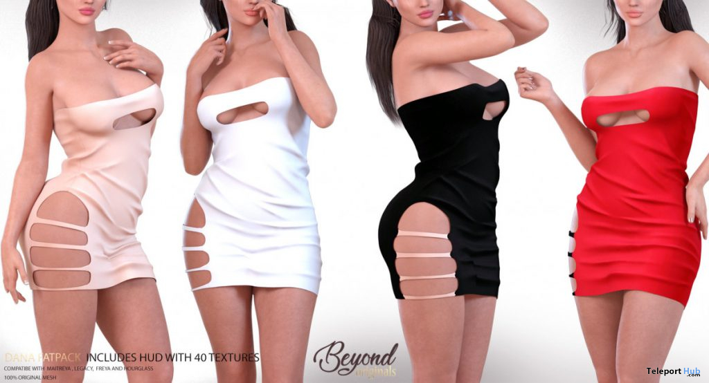 Dana Dress Fatpack July 2020 Group Gift by Beyond - Teleport Hub - teleporthub.com