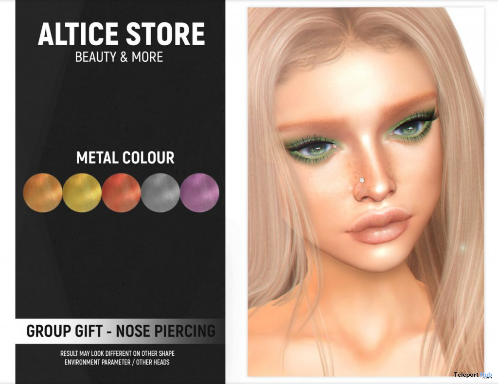 Nose Piercing July 2020 Group Gift by ALTICE STORE - Teleport Hub - teleporthub.com