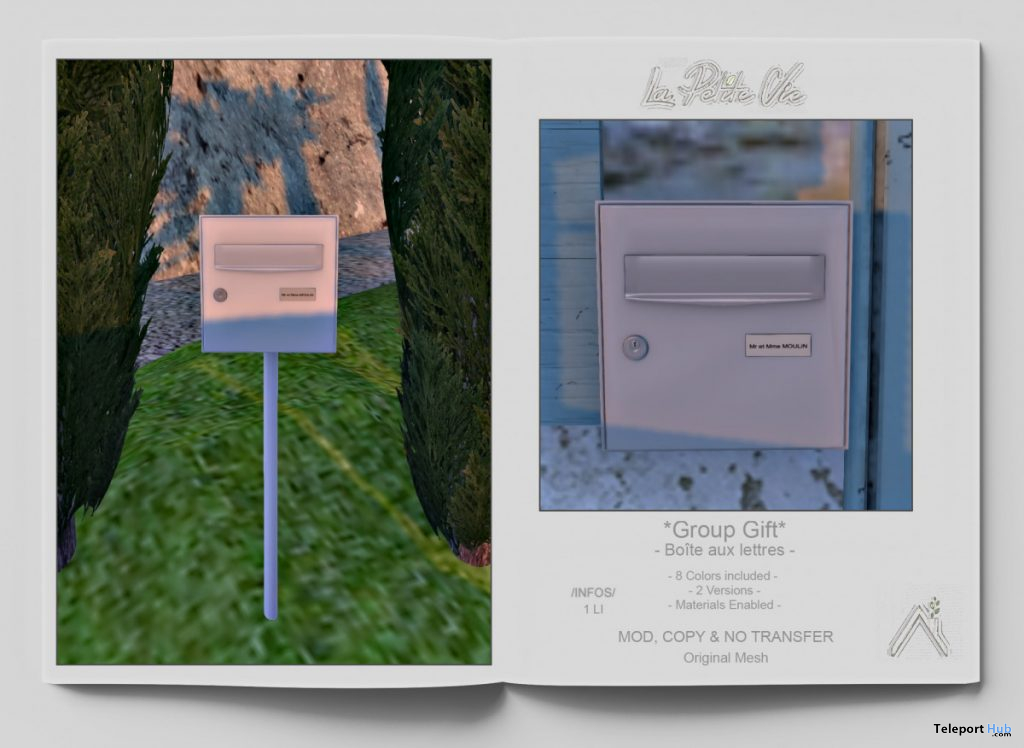 Boite Aux Lettres Mailbox July 2020 Group Gift by La Petite Vie - Teleport Hub - teleporthub.com