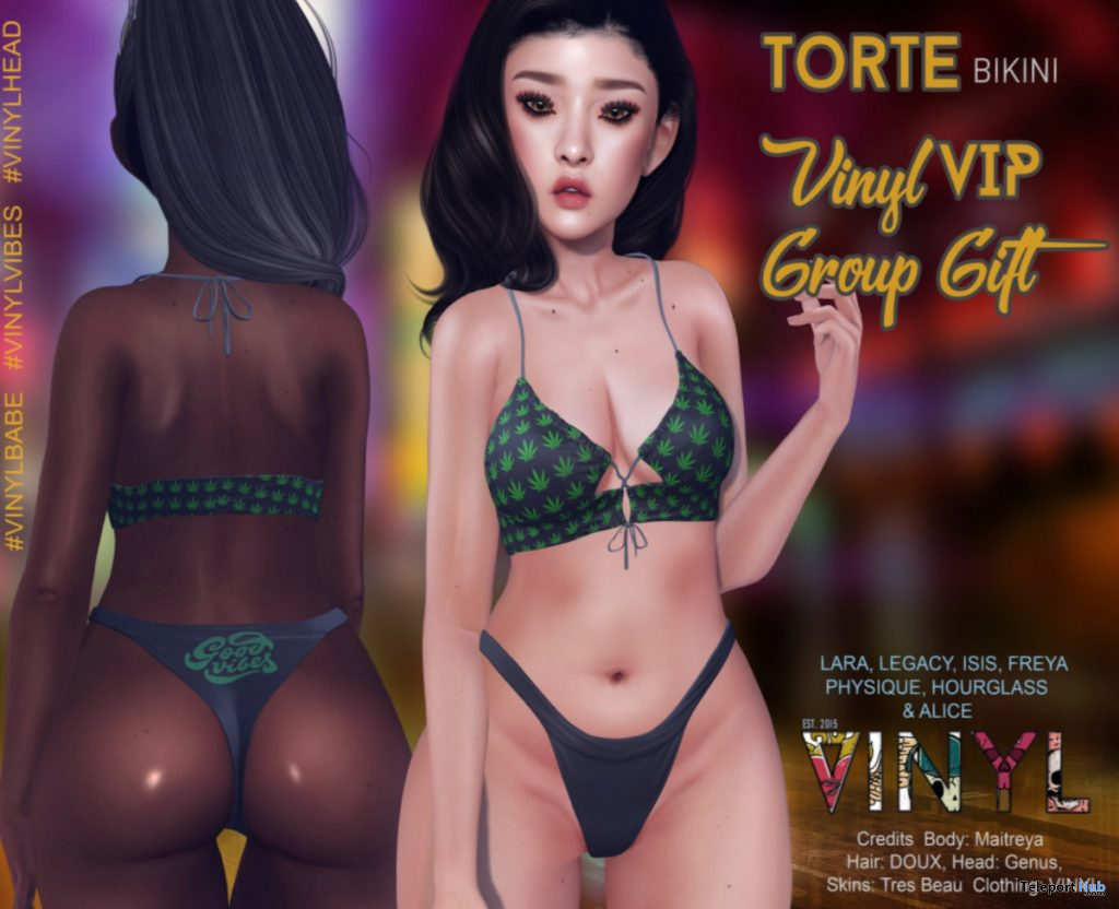 Torte Bikini Pack Good Vibes July 2020 Group Gift by VINYL - Teleport Hub - teleporthub.com
