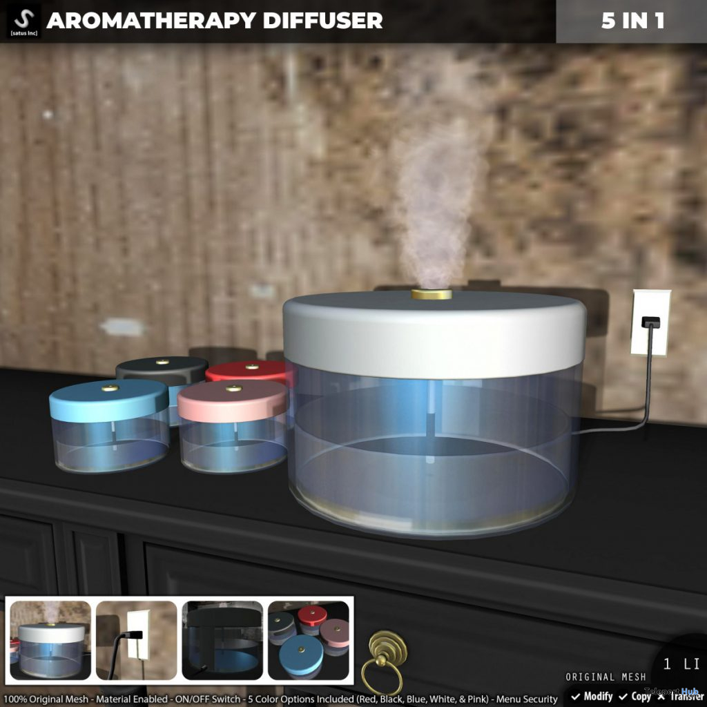 New Release: Aromatherapy Diffuser by [satus Inc] - Teleport Hub - teleporthub.com