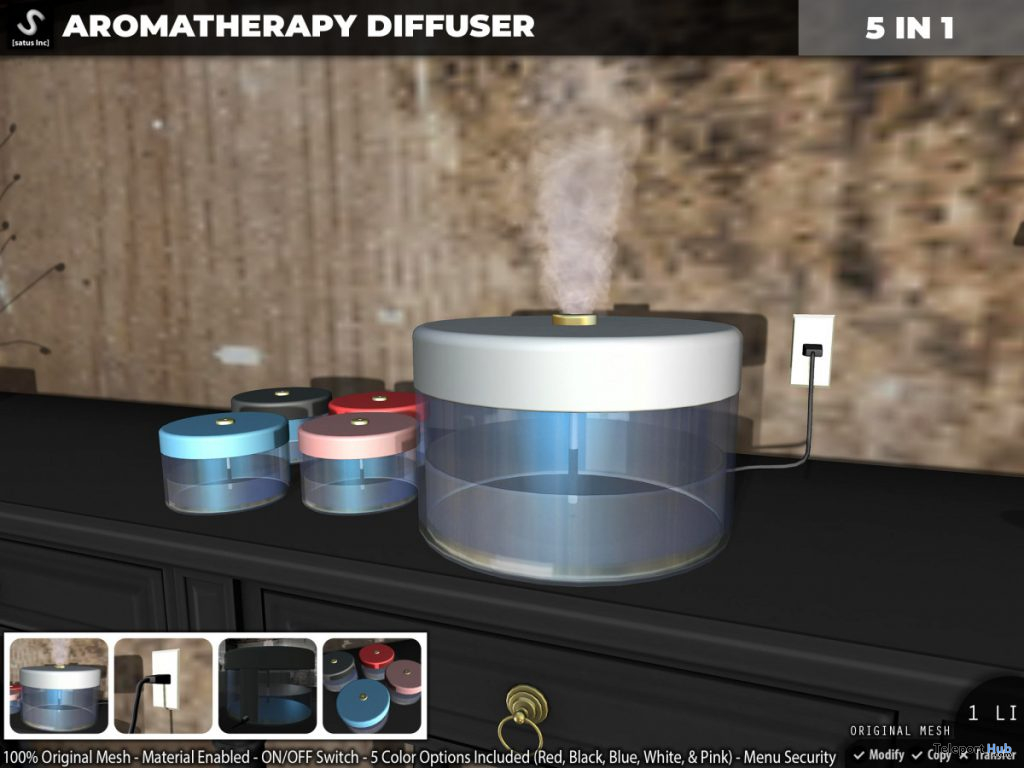 New Release: Aromatherapy Diffuser by [satus Inc] - Teleport Hub - teleporthub.com