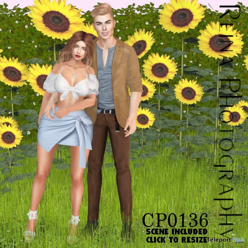 Couple Pose CP0136 August 2020 Gift by Reina Photography - Teleport Hub - teleporthub.com