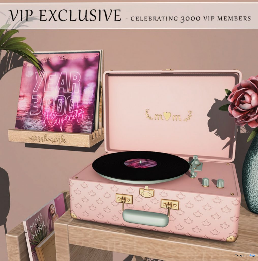 Turntable & Record Rack 3000 Members VIP Group Gift by {moss&mink} - Teleport Hub - teleporthub.com