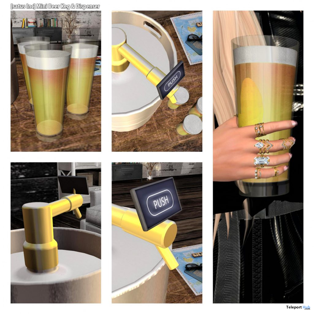New Release: Mini Beer Keg & Dispenser by [satus Inc] - Teleport Hub - teleporthub.com