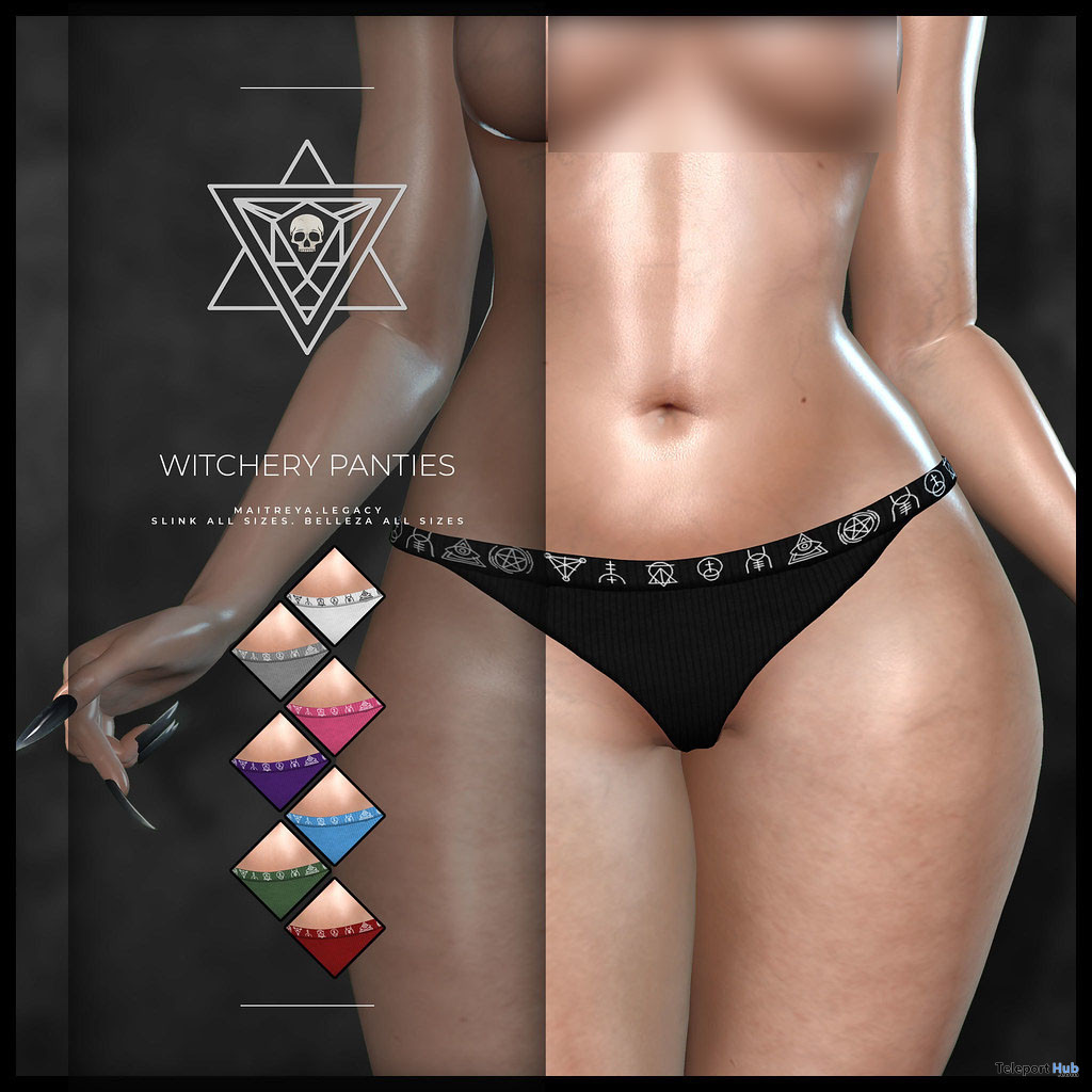 Witchery Panties Fatpack September 2020 Group Gift by Psycho Barbie - Teleport Hub - teleporthub.com