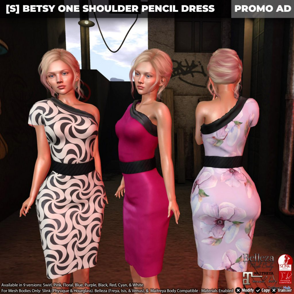 New Release: [S] Betsy One Should Pencil Dress by [satus Inc] - Teleport Hub - teleporthub.com