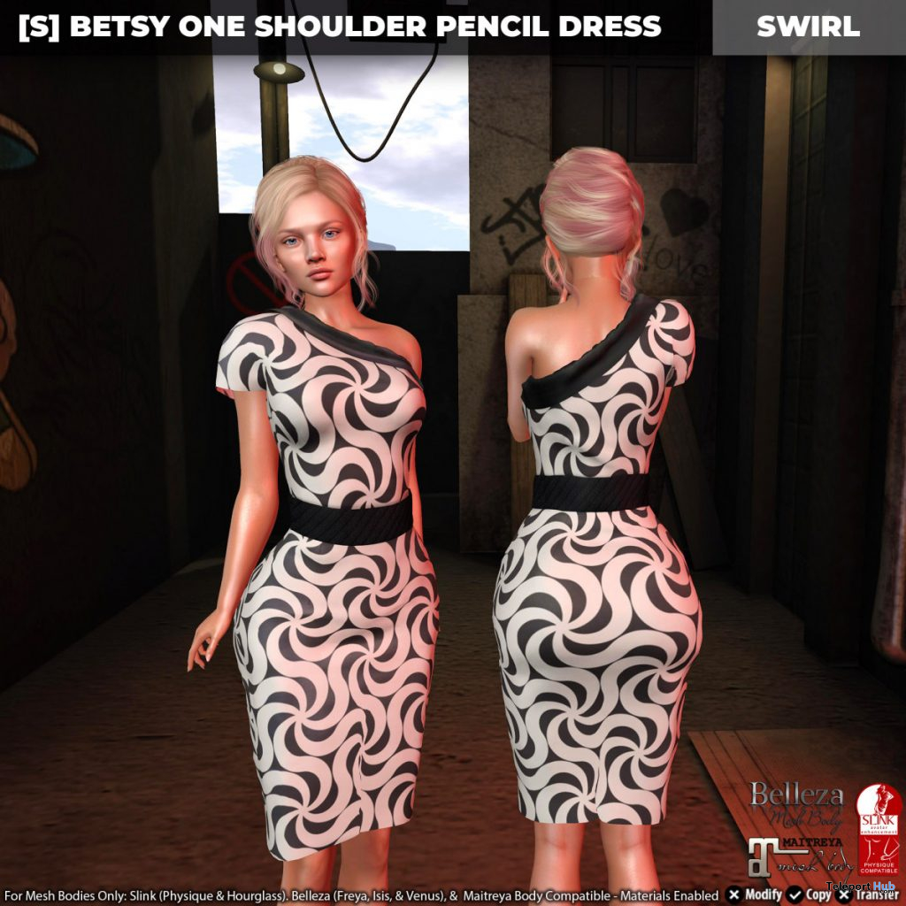 New Release: [S] Betsy One Should Pencil Dress by [satus Inc] - Teleport Hub - teleporthub.com