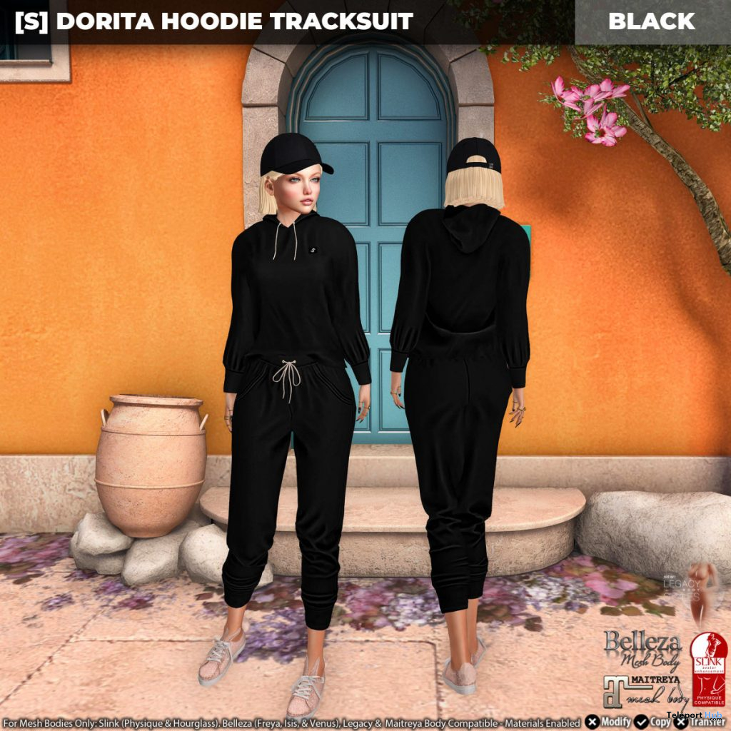 New Release: [S] Dorita Hoodie Tracksuit by [satus Inc] - Teleport Hub - teleporthub.com