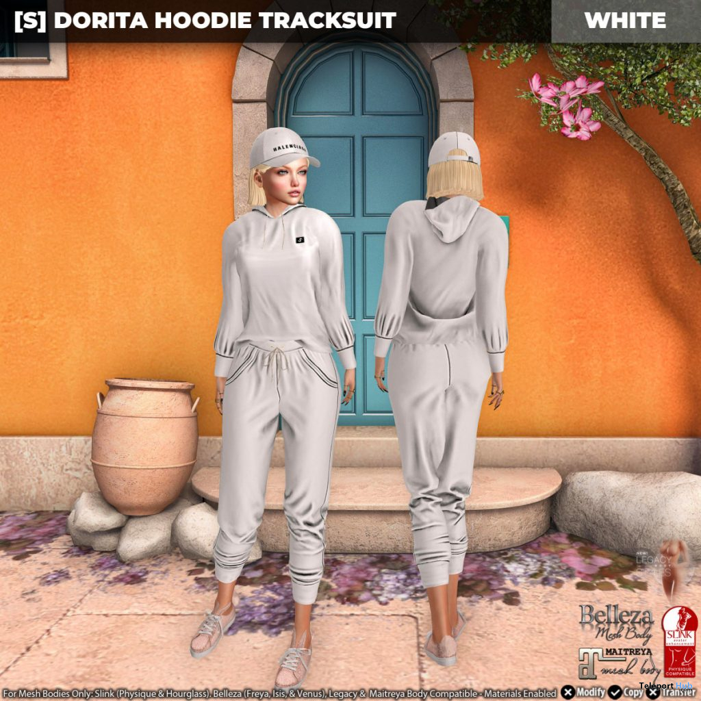 New Release: [S] Dorita Hoodie Tracksuit by [satus Inc] - Teleport Hub - teleporthub.com