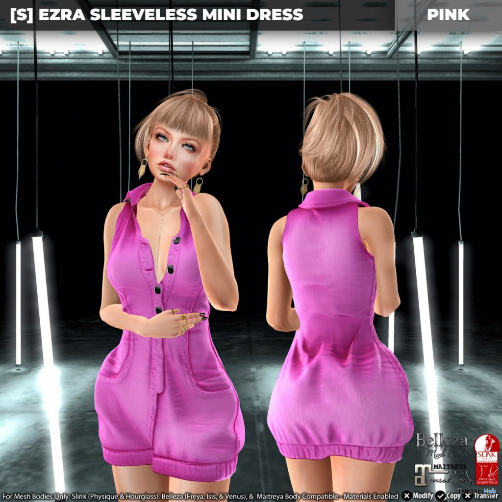 New Release: [S] Ezra Sleeveless Mini Dress by [satus Inc] - Teleport Hub - teleporthub.com