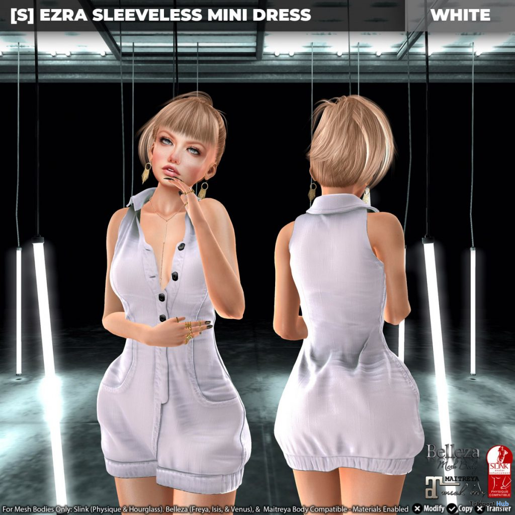 New Release: [S] Ezra Sleeveless Mini Dress by [satus Inc] - Teleport Hub - teleporthub.com