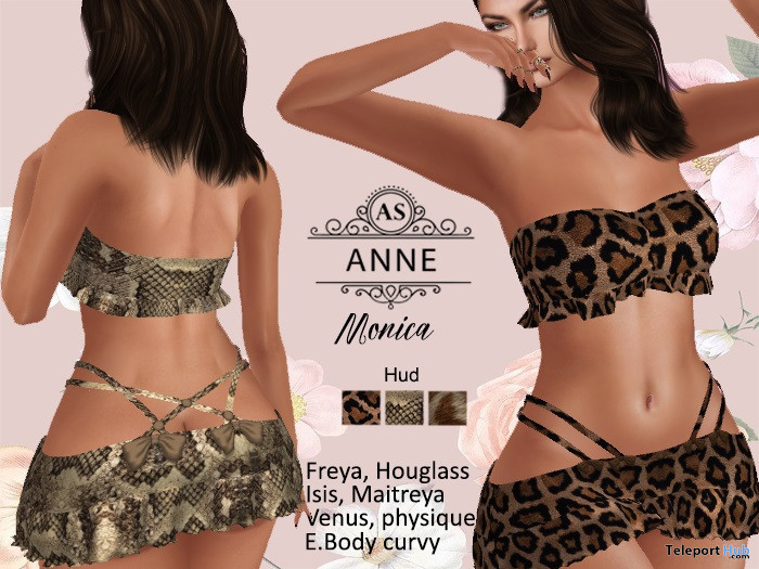 Monica Top & Skirt September 2020 Group Gift by AS Couture - Teleport Hub - teleporthub.com