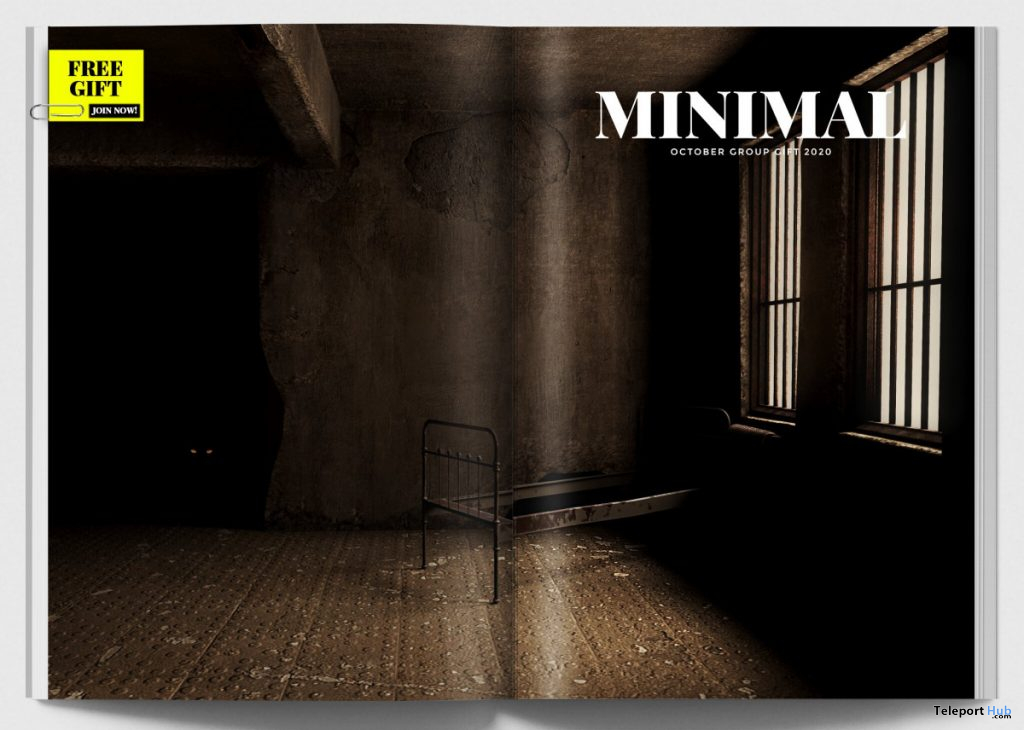 Abandoned Cell Backdrop October 2020 Group Gift by MINIMAL - Teleport Hub - teleporthub.com