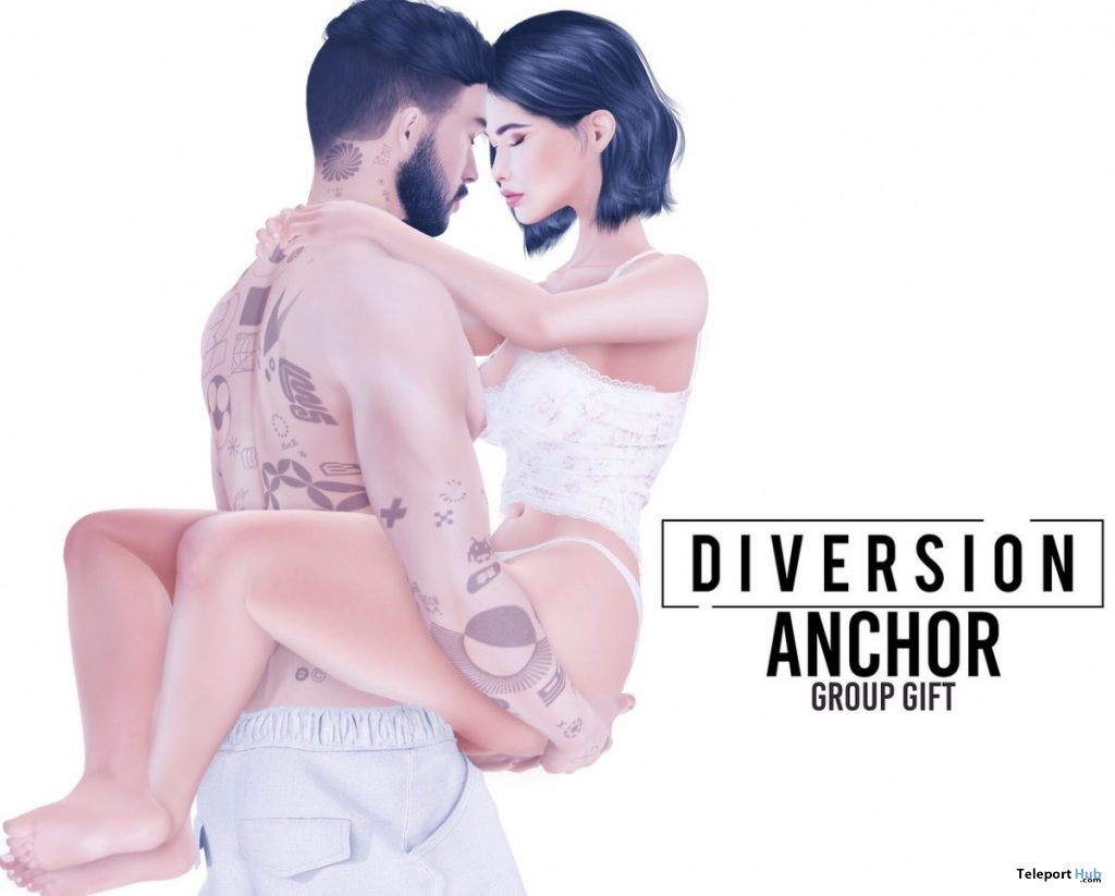 Anchor Couple Pose October 2020 Group Gift by Diversion - Teleport Hub - teleporthub.com