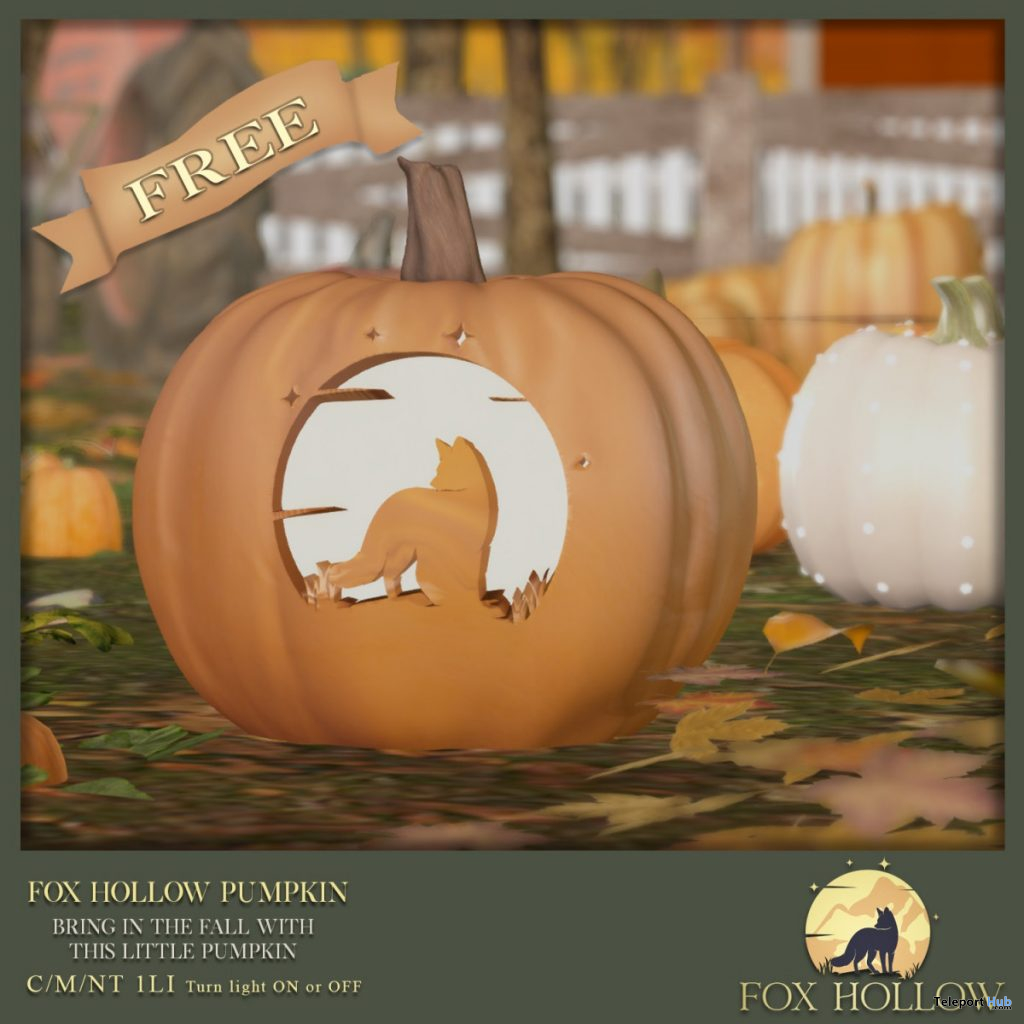 Hollow Pumpkin Halloween 2020 Gift by Fox Hollow - Teleport Hub - teleporthub.com