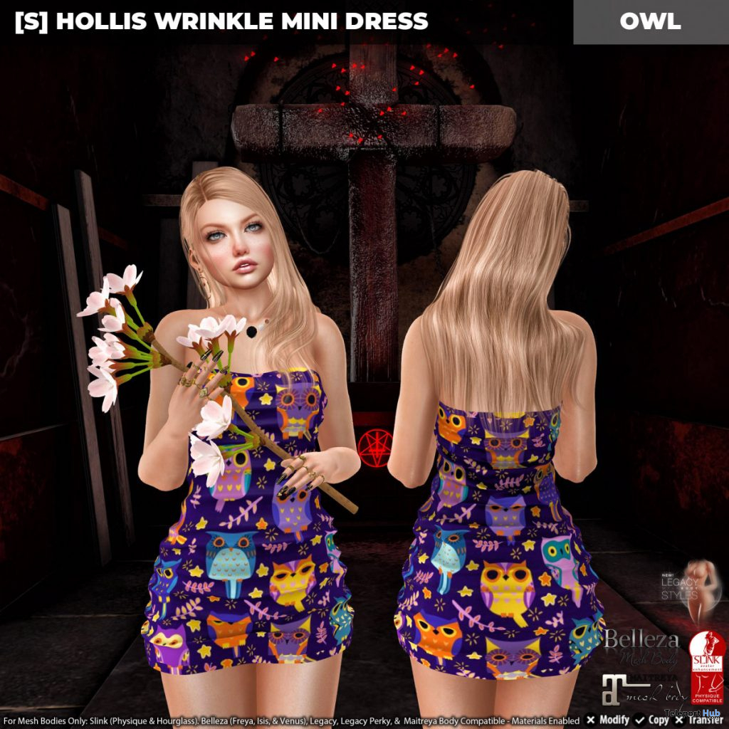 New Release: [S] Hollis Wrinkle Mini Dress by [satus Inc] - Teleport Hub - teleporthub.com