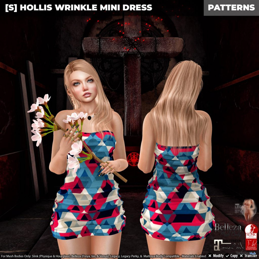 New Release: [S] Hollis Wrinkle Mini Dress by [satus Inc] - Teleport Hub - teleporthub.com