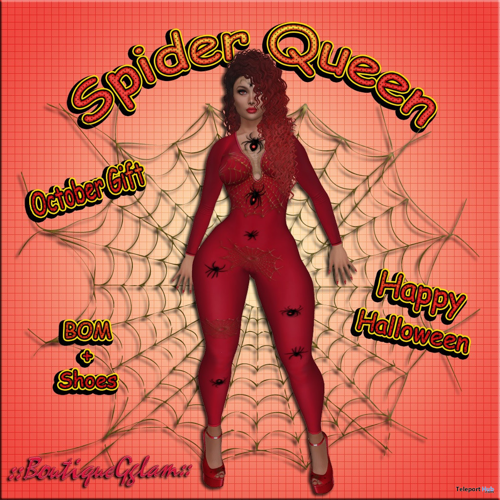 Spider Queen October 2020 Group Gift by BoutiqueGglam - Teleport Hub - teleporthub.com