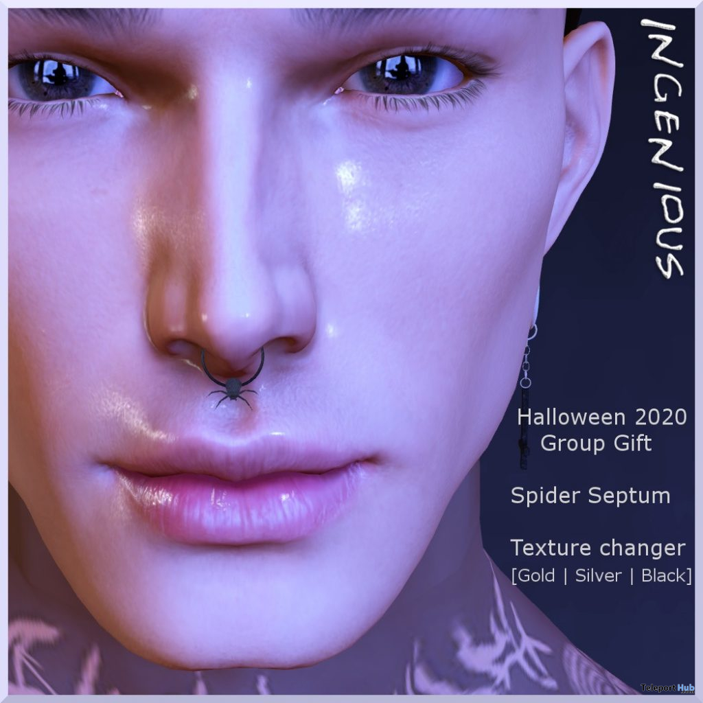 Spider Septum Halloween 2020 Group Gift by [Ingenious] - Teleport Hub - teleporthub.com