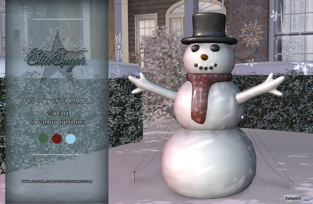 Frosty Inflatable December 2020 Group Gift by Star Sugar - Teleport Hub - teleporthub.com