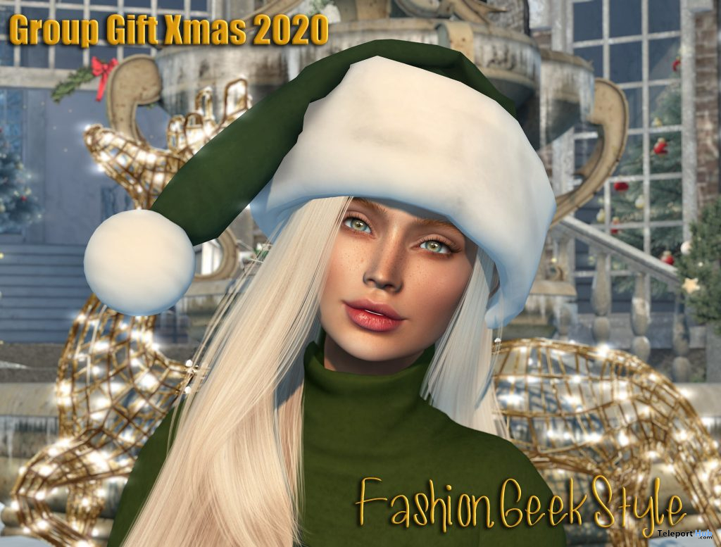 Santa's Hat December 2020 Group Gift by FashionGeekStyle Store - Teleport Hub - teleporthub.com