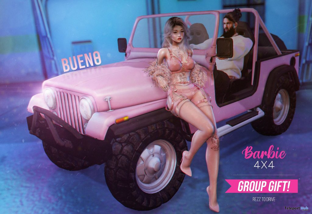 Barbie 4x4 Jeep December 2020 Group Gift by BUENO - Teleport Hub - teleporthub.com