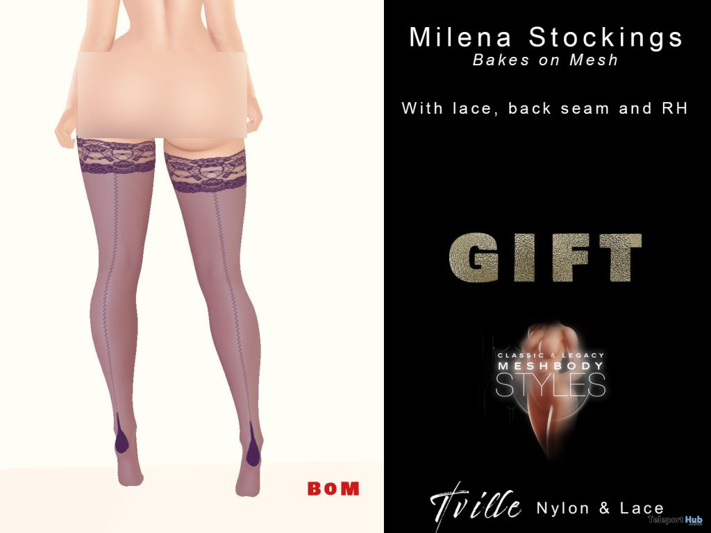 Milena Stockings December 2020 Group Gift by Tville - Teleport Hub - teleporthub.com