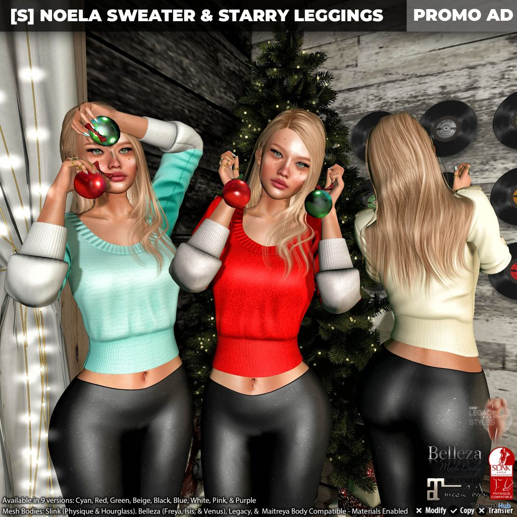New Release: [S] Neola Sweater & Starry Leggings by [satus Inc] - Teleport Hub - teleporthub.com