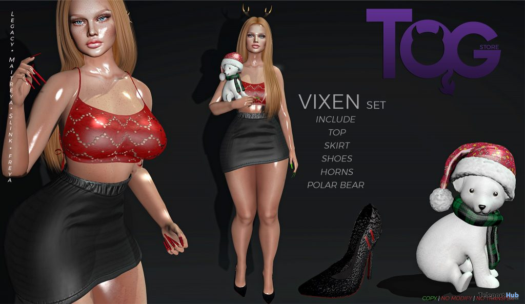 Vixen Set December 2020 Group Gift by ToG Store - Teleport Hub - teleporthub.com