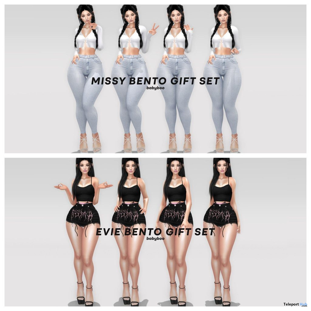 Evie & Missy Bento Pose Sets Group Gift by babyboo - Teleport Hub - teleporthub.com